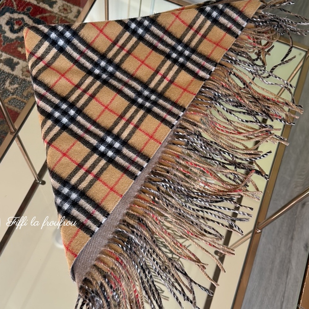 Authentic Burberry wool triangle scarf